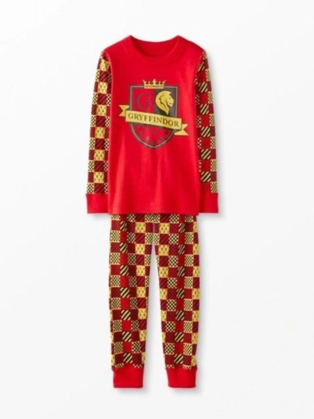 Hanna Andersson Harry Potter Gryffindor Pajama Set Sz 120cm